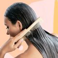 Home treating fine dry hair